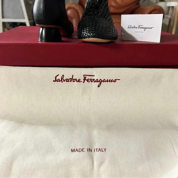 Salvatore Ferragamo Tarsina Boots, Size 5, New in Box