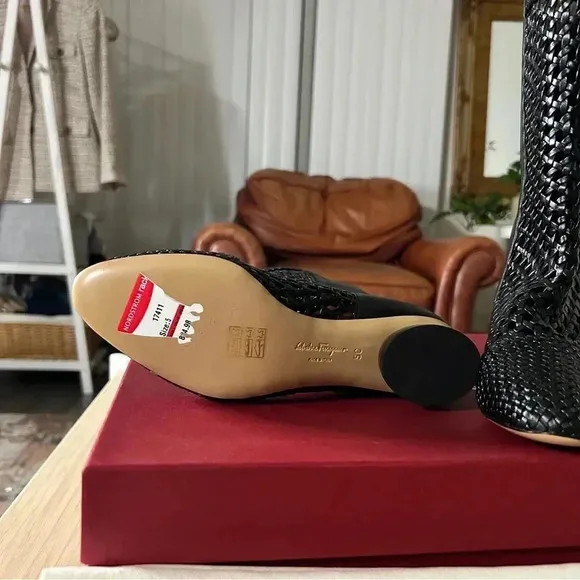 Salvatore Ferragamo Tarsina Boots, Size 5, New in Box