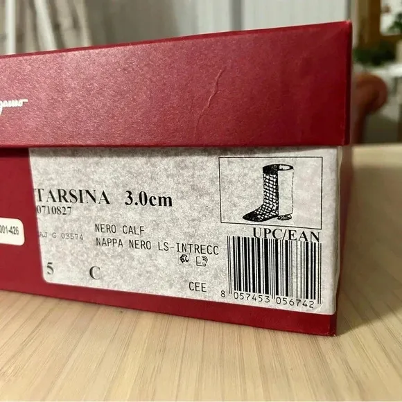 Salvatore Ferragamo Tarsina Boots, Size 5, New in Box