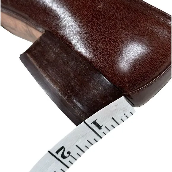 Salvatore Ferragamo Women's Brown Loafer‎ Gancini Shoes Sz 6 B Made in Italy