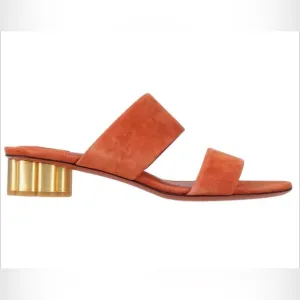 SALVATORE FERRAGANO Belluno Suede Sandals 8.5