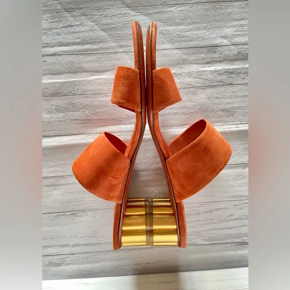 SALVATORE FERRAGANO Belluno Suede Sandals 8.5