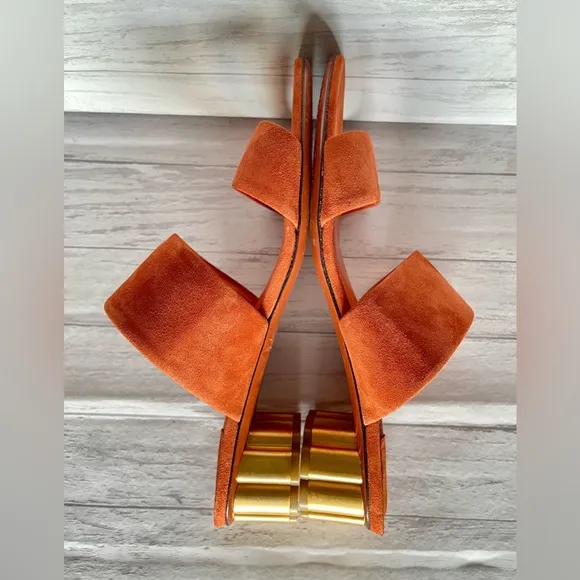 SALVATORE FERRAGANO Belluno Suede Sandals 8.5