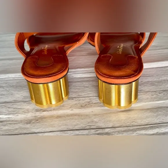 SALVATORE FERRAGANO Belluno Suede Sandals 8.5