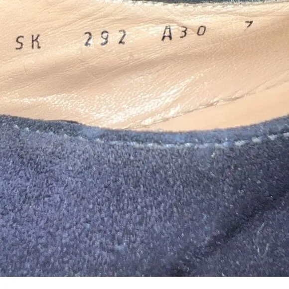 𝅺Salvatore Ferragamo Sport Blue Suede Shoes Loafers. Size 7. Authentic
