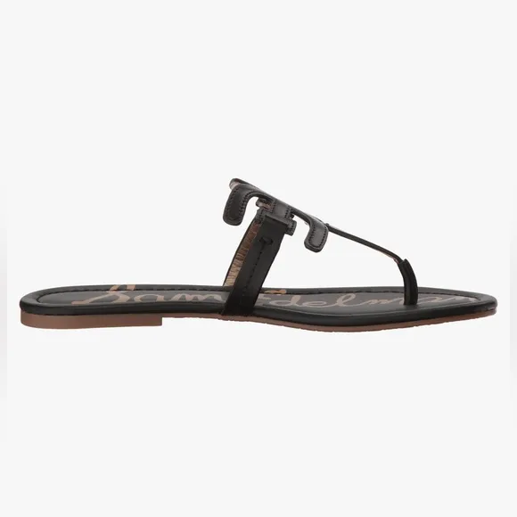 Sam Edelman Carter Thong Sandals In Black. Size 7