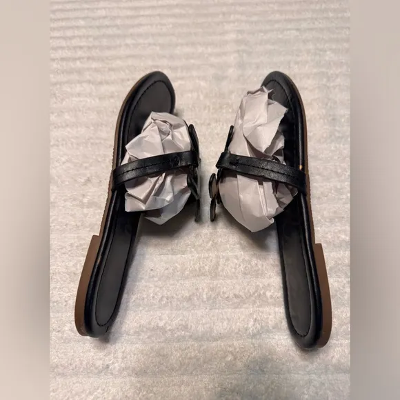 Sam Edelman Carter Thong Sandals In Black. Size 7