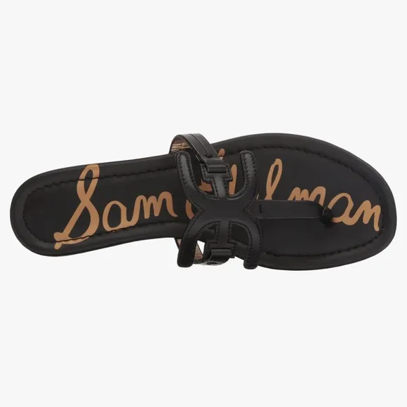 Sam Edelman Carter Thong Sandals In Black. Size 7