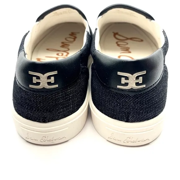 SAM EDELMAN EVELINA DENIM SNEAKERS SHOES