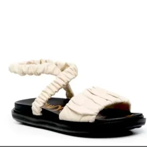 Sam Edelman Leather Sandals Velma Ruched NEW