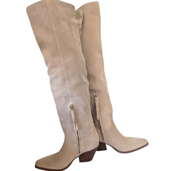Sam Edelman Women's Julee Over-The-Knee Cow Boy High Boots... Size 8.5