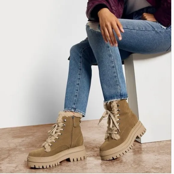 Sam Edelman Women's Kyler 2 Lace Up Cold Weather Boots Size 6