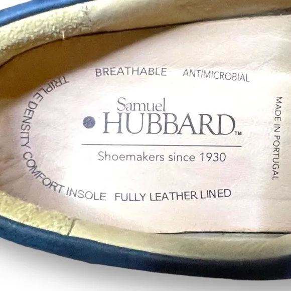 Samuel Hubbard Comfort Shoes Blue Suede Free Derby Antimicrobial Vibram Size 11