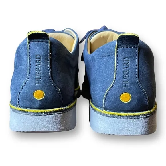 Samuel Hubbard Comfort Shoes Blue Suede Free Derby Antimicrobial Vibram Size 11