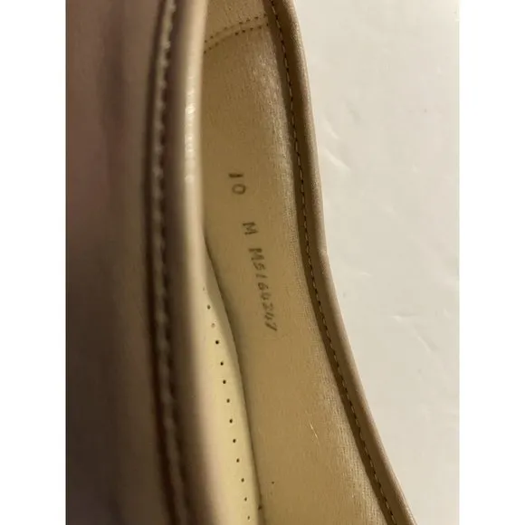 SAS Shoes Womens 10 M Casual Comfort Slip On Moccasin Loafers Beige Leather