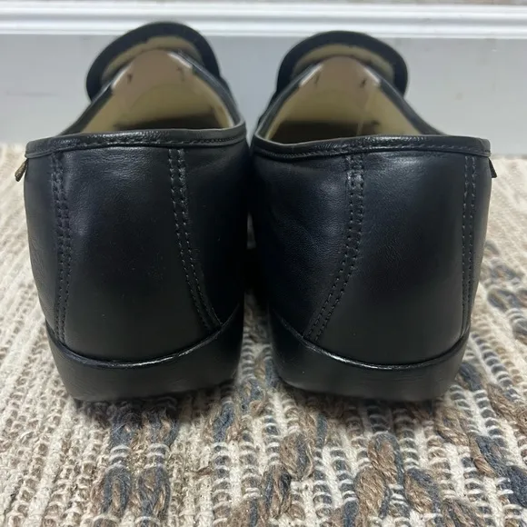SAS Shoes Womens 12W Black Loafer Slip On Leather Classic TImeless Elastic Gore