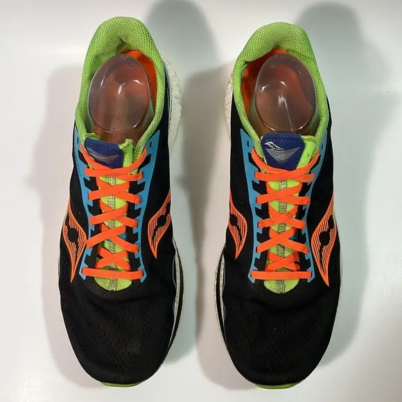 Saucony Endorphin Pro Running Shoes Black Orange Green Blue Sneakers Size 13