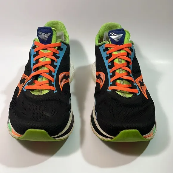 Saucony Endorphin Pro Running Shoes Black Orange Green Blue Sneakers Size 13