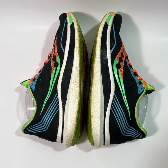 Saucony Endorphin Pro Running Shoes Black Orange Green Blue Sneakers Size 13
