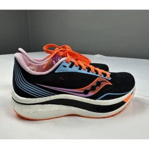 Saucony Endorphin Pro Women's Size 6.5 Running Shoes Future Black Sunset