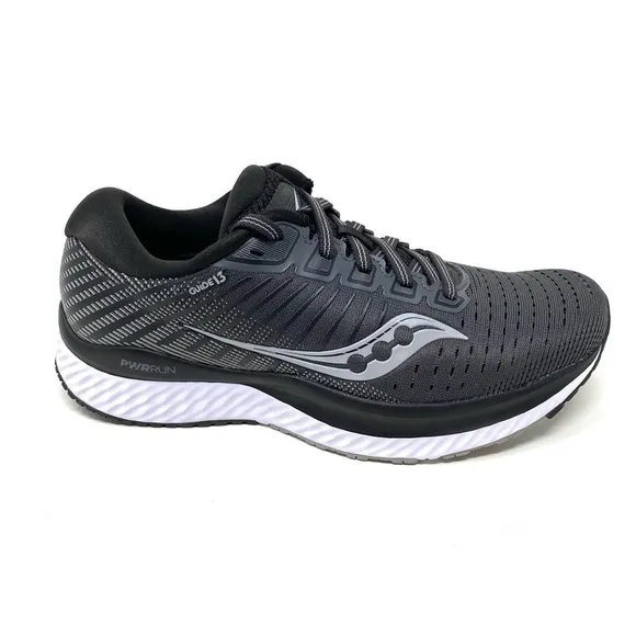 Saucony Guide 13 black white running shoes