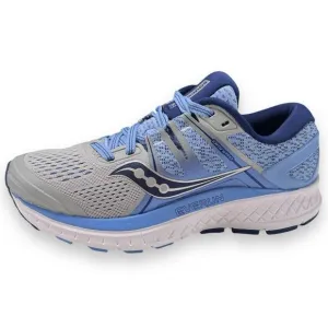 SAUCONY OMNI ISO EVERUN Womens Size 5.5 Grey Blue Running Shoes S10442-1 EUC!