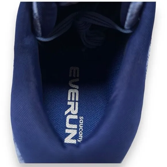 SAUCONY OMNI ISO EVERUN Womens Size 5.5 Grey Blue Running Shoes S10442-1 EUC!