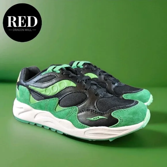 Saucony Retro Shadow Runner Lucky Shamrock Grid Shoes - Men's Size 9
