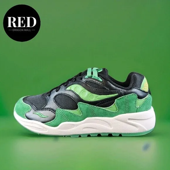 Saucony Retro Shadow Runner Lucky Shamrock Grid Shoes - Men's Size 9