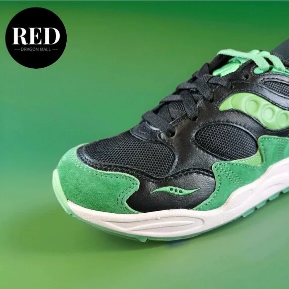 Saucony Retro Shadow Runner Lucky Shamrock Grid Shoes - Men's Size 9