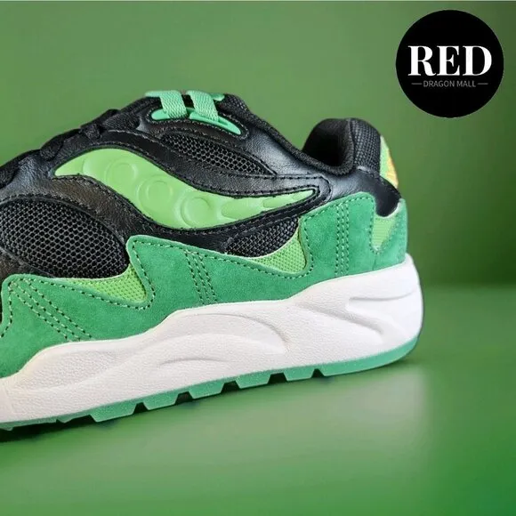 Saucony Retro Shadow Runner Lucky Shamrock Grid Shoes - Men's Size 9