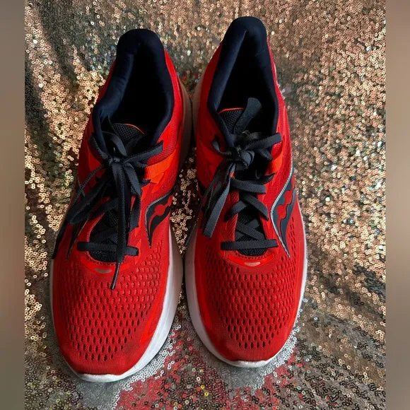 Saucony Ride 15 Women Running Shoes sneakers Size 11 Color Red