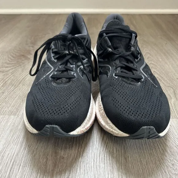 Saucony Triumph 20 Men’s 11 Running Shoes Black White Athletic Sneakers READ