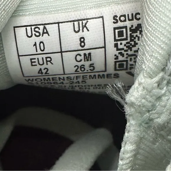 Saucony Triumph 22 Running Shoes White Foam Size 10 Women's