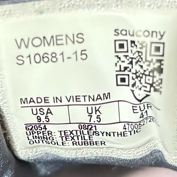 Saucony Womens Alloy Quartz Omni 20 Running Athletic Sneakers Shoes SZ US 9.5