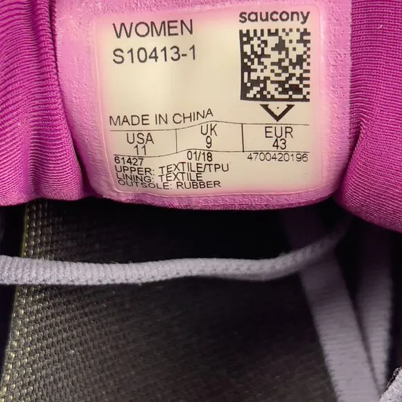 Saucony Womens Size 11 Triumph ISO 4 Everun S10413-1 Blue/Pink Running Shoes