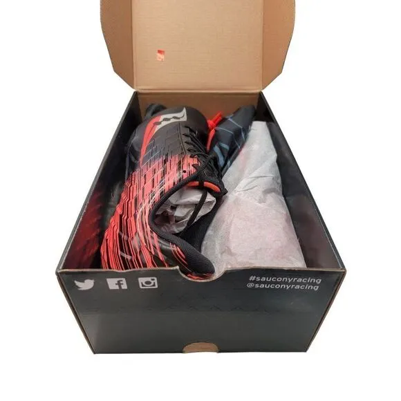 Saucony Running Spike Shoes Men's Size 14 New Red