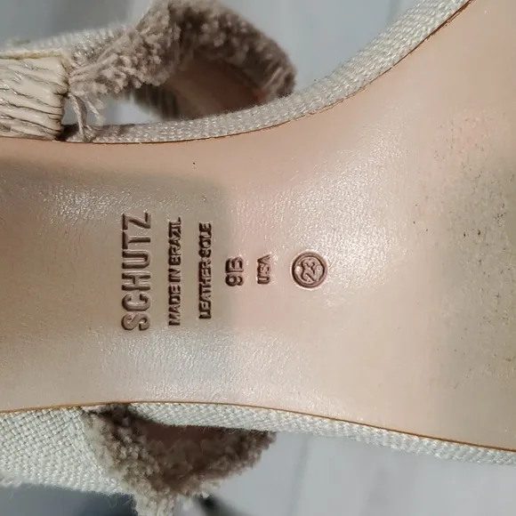 Schutz Womens Sandals Heels Shoes sz 9B