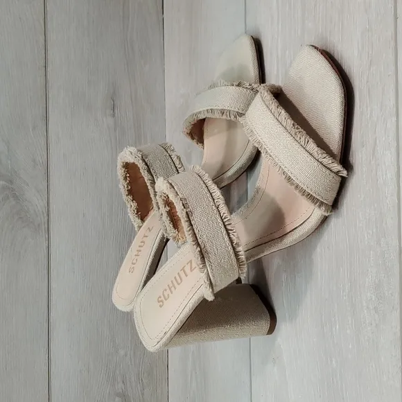 Schutz Womens Sandals Heels Shoes sz 9B