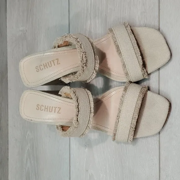 Schutz Womens Sandals Heels Shoes sz 9B