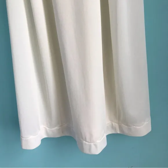 Sears Vintage Strappy Lingerie Fitted Stretch Midi Slip Dress 34 Tall Ivory Rare