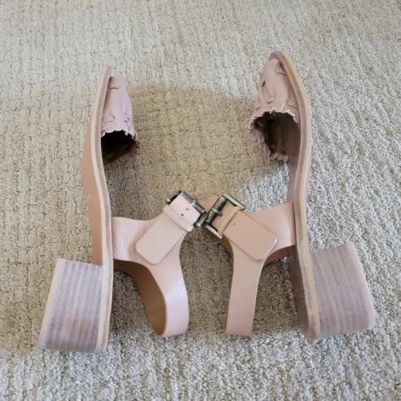 See by Chloe Ruffled Beige Sandals, Size 41