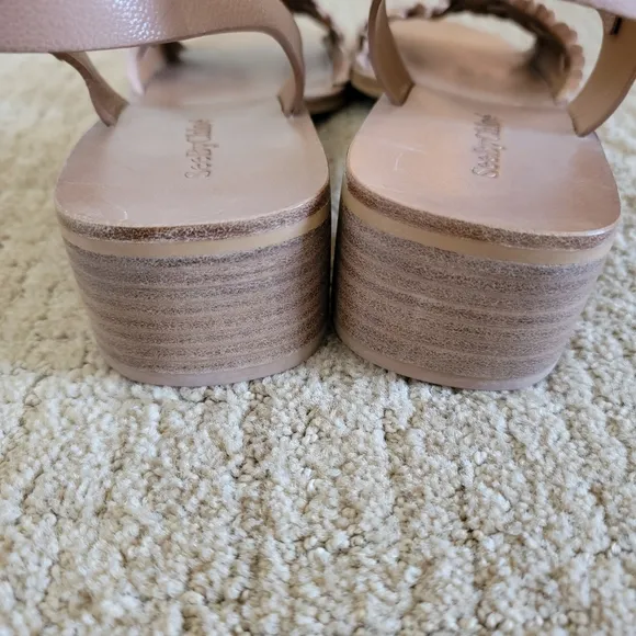 See by Chloe Ruffled Beige Sandals, Size 41