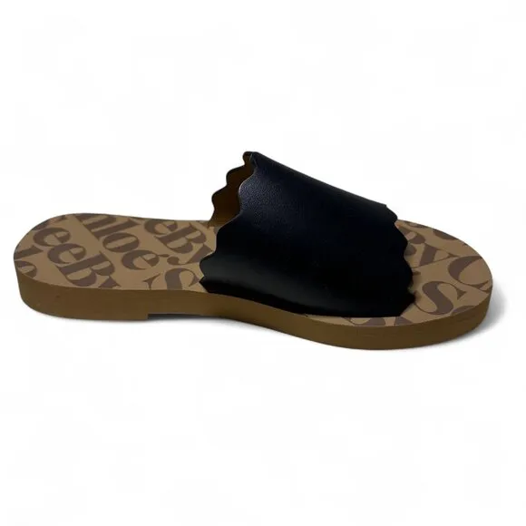See By Chloe Women's Essie Logo Slide Sandal Sz EU 37 NEW