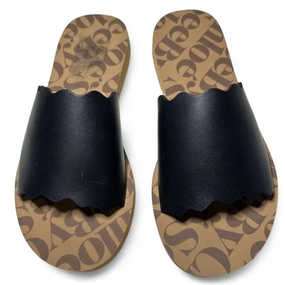 See By Chloe Women's Essie Logo Slide Sandal Sz EU 37 NEW