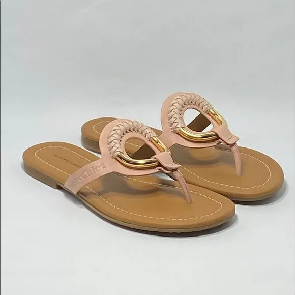 See by Chloé Leather Thong Sandals size 36
