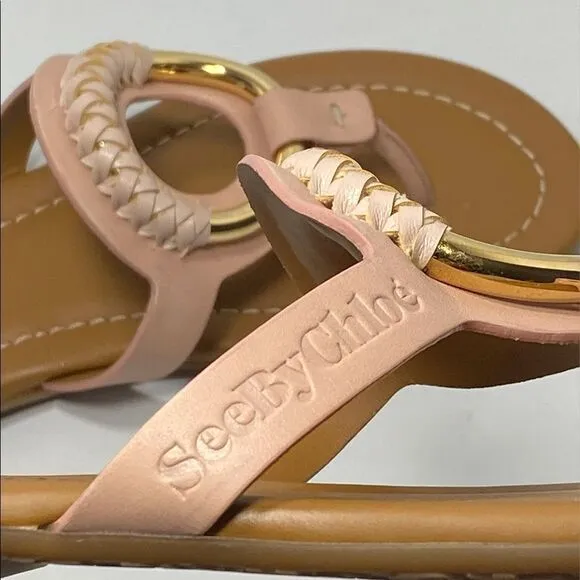 See by Chloé Leather Thong Sandals size 36