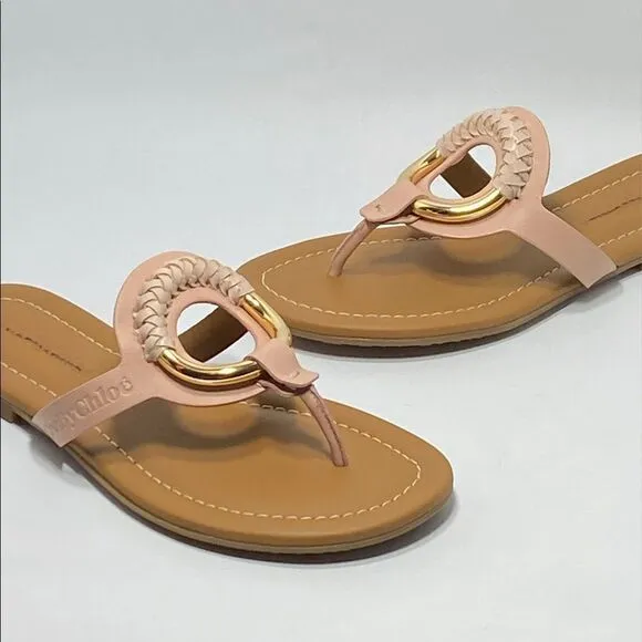 See by Chloé Leather Thong Sandals size 36