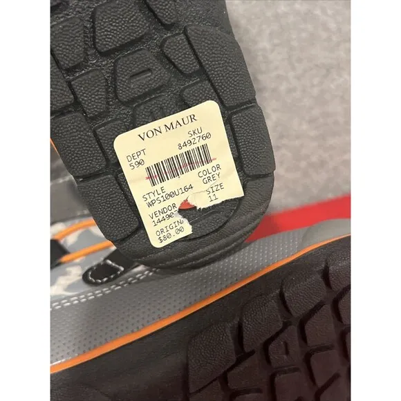 See Kai Run Children's Gilman Waterproof Insulated Boots Size 11 Gray Orange New