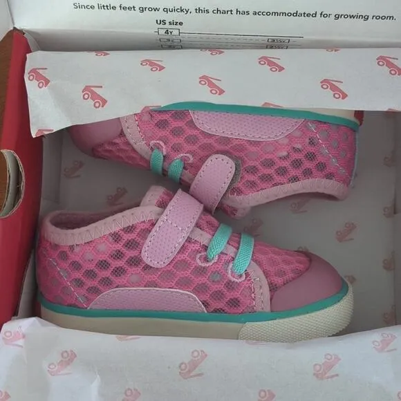 See Kai run pink/mint green Saylor shoe little kids/ toddler size 6